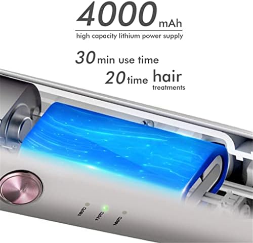 LXXSH אלחוטית מברשת יישור שיער USB נטענת מסרק חם מחליק שיער נייד שיער מקצועי ברזל שטוח