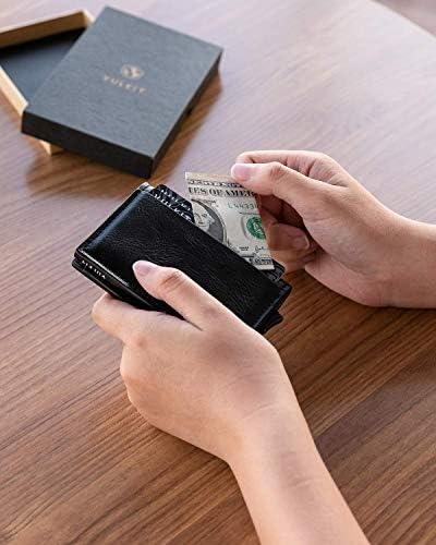 כרטיס בעל פופ עד דק ארנק עור חסימת כרטיס מקרה עד 8 כרטיסי אשראי