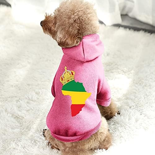 גאווה אפריקאית אמריקאית אחת כלב תלבושות חליפת חיות מחמד בגדים עם אביזרי כובע לחיות מחמד לגור וחתול L