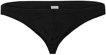 Sheoo תחתונים סקסיים לגברים שובבים למין/משחק G-String U Bulge Bulge Pouch Hings Bikini Bikini תקצירי String תחתוני שינה.