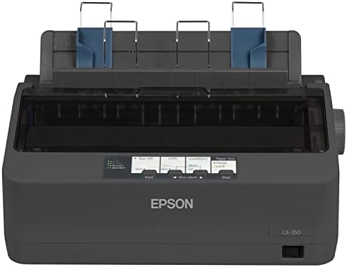 EPSON C11CC24001 LX -350 מדפסת מטריצת נקודה קווית - ממשקי מטריקס מקבילים, סידוריים ו- USB - מונוכרום, 80 עמודות,