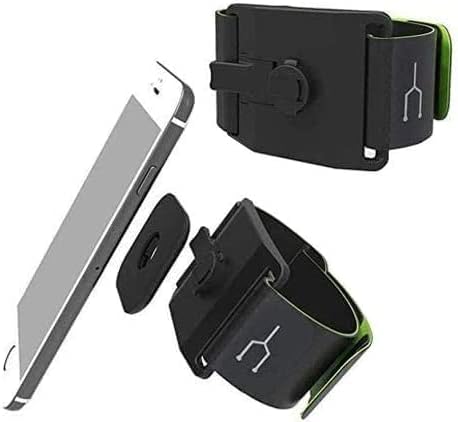 Navitech Black טלפון נייד עמיד למים פועל חגורת חגורת מותניים - תואם Withulefone Note 12p סמארטפון