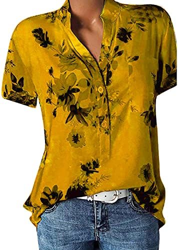 חולצות LytryCamev לנשים נשים טרנדיות לבושות טרנדיות חולצות קיץ