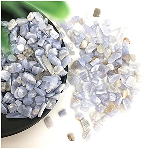 ZYM116 50G 2 גודל גודל תחרה כחול טבעי אגת חצץ קריסטל קוורץ שבבי סלע קריסטל דופקים אבנים טבעיות ומינרלים חמורה