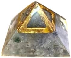 CrystalMiracle Iolite Orgonite 21 ממ פירמידה ריפוי קריסטל רייקי פנג שואי מתנה לבנות בעבודת יד ווסטו באגואה
