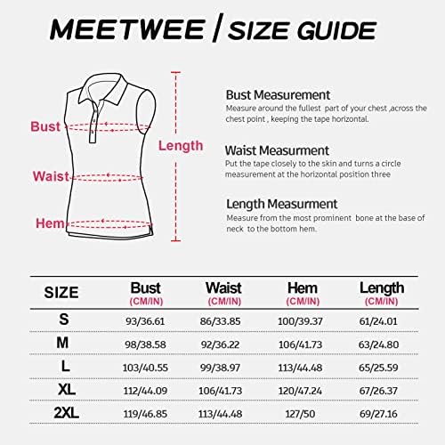 Meetwee Women's Lexerforms/שרוול קצר חולצות פולו