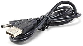 USB 2.0 זכר עד 3 ממ DC כבל מטען זכר, שחור