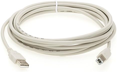 Installerparts 10 ft כבל מהירות גבוהה של USB 2.0 - A -MALE ל- B -MALE - שנהב - כבל מדפסת
