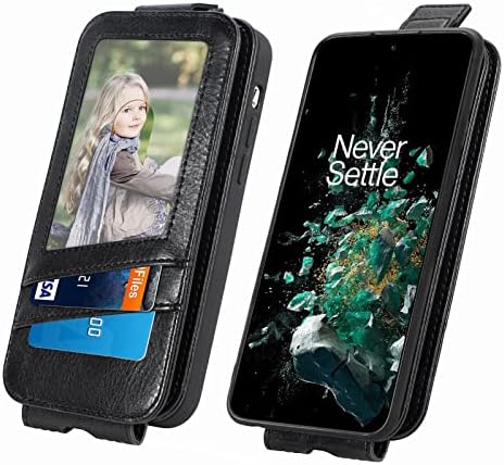 כיסוי מארז טלפון למארז הארנק של OnePlus 10T, כרטיס אשראי מובנה של מארז עור מובנה וחריצי מזומנים, כיסוי היפוך עם עמדת