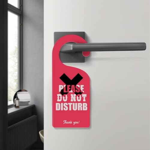 אל תפריע למתלה דלתות שלט דלת ברוך הבא אנא דפוק שלטים דקורטיביים שלטים PVC שלט כפתור דלתות למשרד ביתי, מלון, חנות כפול צדדי