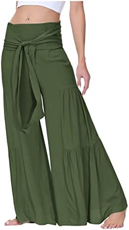 מכנסיים אלגנטיים לנשים אלסטיות בצבע אחיד מכנסיים קל