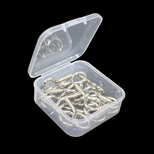 36 חתיכות ברור קטן פלסטיק מכולות מיני שקוף אחסון קופסא פלסטיק חרוזים אחסון מכולות עם צירים מכסים עבור חרוזים חומרת דיג תכשיטי