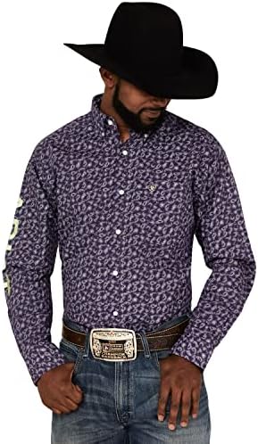 Ariat Solid Fun Classic Fit חולצה-חולצה שרוול ארוך מכפתור מערבי