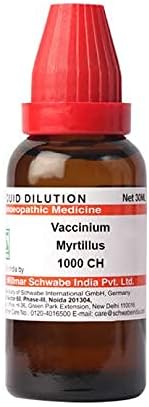דר וילמר שוואבה הודו החיסון מירטילוס דילול 1000 CH בקבוק דילול של 30 מל