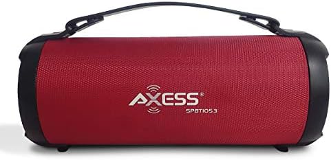 AXESS ניידים רמקולים Bluetooth חיצוניים מקורה עם וופר מובנה בגודל 3 אינץ ', Hi-Fi אלחוטי, סוללה נטענת, כניסות TWS, USB, כרטיס