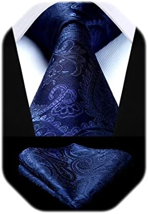 היסדרן פייזלי עניבות לגברים מוצק עניבת מטפחת פרחוני גברים של עניבה & מגבר; כיס כיכר סט חתונה קלאסי גברים של עניבות
