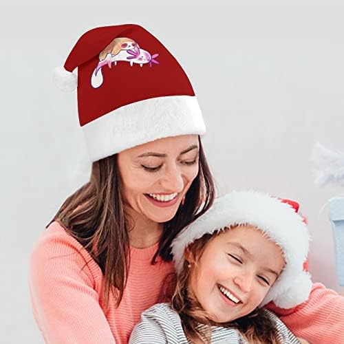 אקסולוטל אהבה עצלן חג המולד כובע רך בפלאש סנטה כובע מצחיק כפת עבור חג המולד לשנה חדשה חגיגי מפלגה