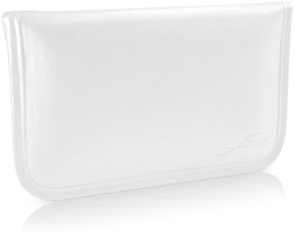 מארז קופסאות תואם ל- LG W10 Alpha - כיס מסנג'ר עור מובחר, עיצוב מעטפת עור סינטטי עור עבור LG W10 Alpha - שנהב לבן