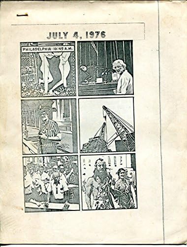 4 ביולי 1976 פילדלפאי 4 ביולי סוף שבוע קומיקס קון ביל סטאוט ציורים וי. ג