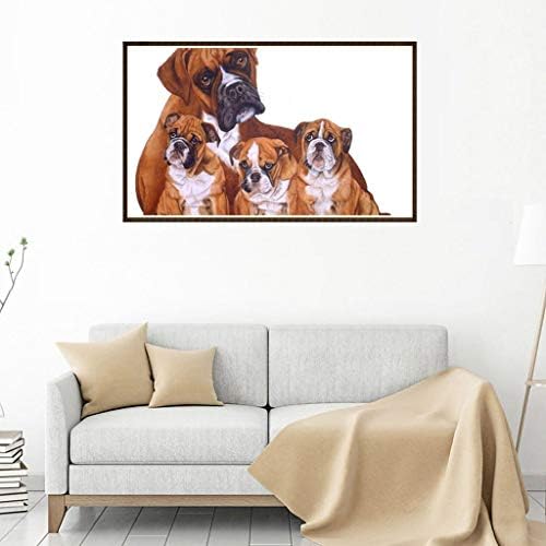IHPH7 5D DIY ציור יהלום לפי ערכות מספר לילדים ומבוגרים כלב קריסטל יהלום אמנות יהלום רקמה לאמנות לדיור ביתי של חיה דיוקן