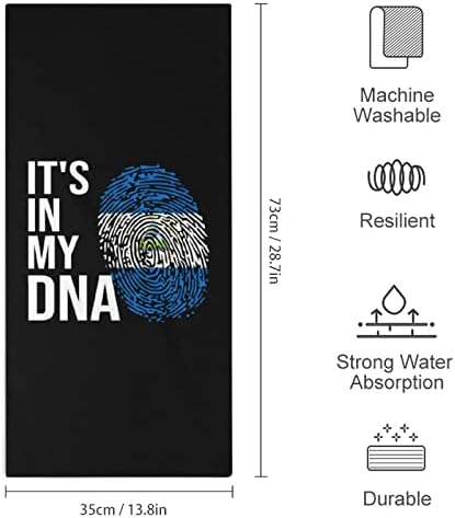 זה ב- DNA שלי ניקרגואה דגל מיקרופייבר מגבות מגבות סופג