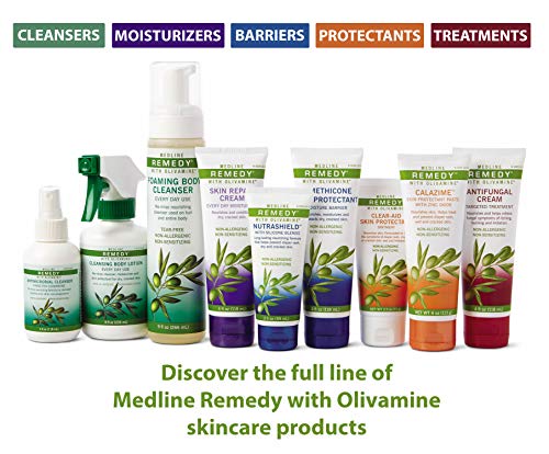 Medline Remedy Nutrashield, הגנת העור, מקל על עור סדוק או סדוק, אידיאלי לעור יבש שנדחה, 2oz.