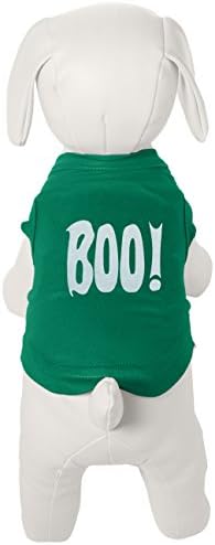 מוצרי חיית מחמד של מיראז 'Boo! חולצות הדפסת מסך אמרלד ירוק