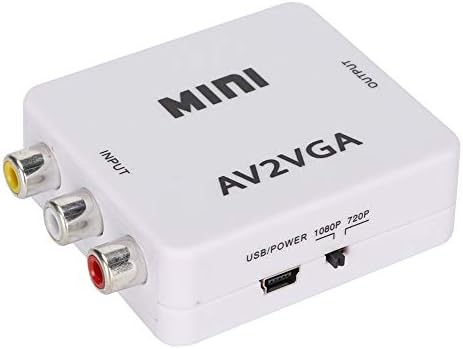 ממיר מיני VGA לווידיאו, 480p מיני מורכב AV למתאם VGA סט טלוויזיה סט קופסא עליון ממיר וידאו