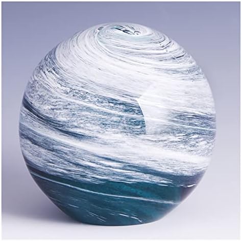 דוקול כדור זכוכית צבעוני קישוטים קריסטל קישוטי מתנות רומנטיות קישוט סערת אוקיינוס ​​כחול ליטוש מלאכת יום הולדת יוקרתית