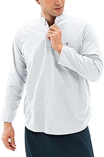 2022 חולצות גברים חדשות גברים אופנה חולצה מזדמנת חולצה צבע אחיד כיס כופתת חולצה עליונה חולצה כותנה 2 T