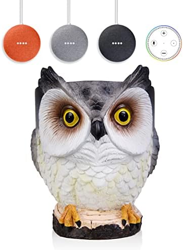 עבור Echo DOT 2 /3 / 4/5 / Google Home Home Mini Owl Holder שולחני שולחן עבודה אביזרים עם ניהול כבלים משולב, אין