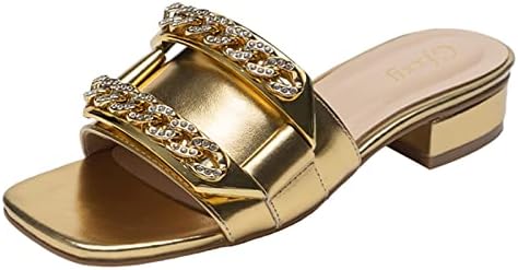 סנדלי גופף לנשים קיץ מתגנדר, סנדלים שטוחים של נשים אופנה נעליים פשוטות נוחות סנדלים רכים סנדלים רומיים