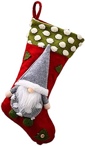 גרב חג המולד של Hdyoudo, גרבי גרביים תלויים בגודל 19 אינץ 'סנטימטר.