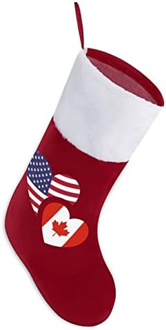 קנדה ארהב דגל ארהב מגרש חג המולד גרבי חג המולד שקע בית משפחת חג המולד עיצוב