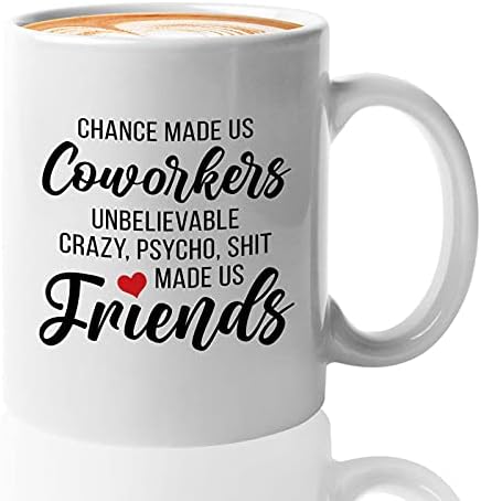בועת חיבוקים עבודה הטובה ביותר קפה ספל 11 עוז לבן-סיכוי גרם לנו שיתוף עובדים-עובד הומוריסטי עמית לעבודה כיבוש
