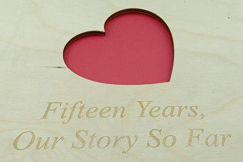 ספר אלבום עץ של 15 שנה - מושלם לאשתך או לחברה שלך