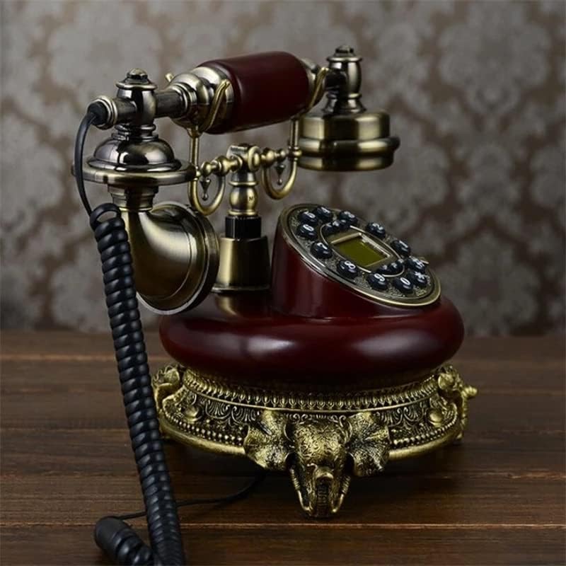 N/A עתיק טלפון קבוע זיהוי בית קווי שרף טלפון וחיקוי חיקוי לחיוג כפתור ללא ידיים