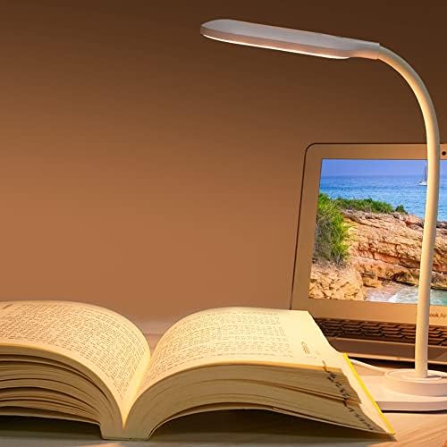 Ylyajy 10W מנורת שולחן USB עם מטען רב פונקציונלי קריאה אור שולחן תאורה לתאורת טעינה לטלפון מיטה בחדר שינה