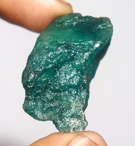 נדיר ירוק גולמי אמרלד נתח 68.65 CT מוסמך לא חתוך ריפוי גביש גביש אמרלד אבן חן גולמית טבעית