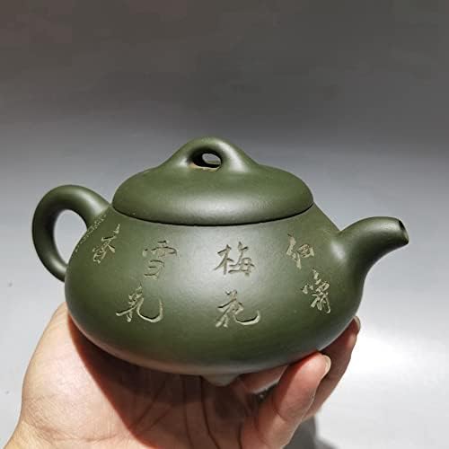Lshacn סיני yixing Zisha Clay Teapot Gongfu Tea Set Surece Clay Tyepot Gu Jingzhou ירוק אבן בוץ פיאו פרחים וציפורים