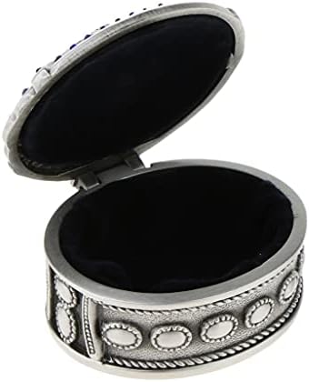 בציר מתכת סגסוגת תכשיטי תיבת טבעת תכשיט מקרה חג המולד מתנת יום הולדת טבעת שרשרת אריזת מתנה אוסף