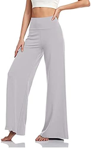 מכנסי CHGBMOK מכנסי נשים צבע אחיד מכנסי טרקלין לנשים מותניים גבוהים מזדמנים מופרז