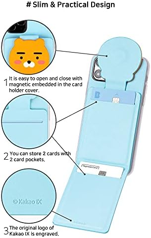 קקאו חברים חזרה כיסוי מקרה תואם עם אייפון 14 פרו, כרטיס מחזיק ארנק מקרה, מגנטי, חמוד עיצוב כיסוי עבור 6.1 אינץ