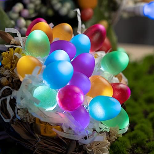 קיסנובה קישוטי פסחא אורות פסחא חוט 10ft 30 ביצים פיות פיות סוללה אור מופעלת עם אורות מיתר פסחא מרוחקים