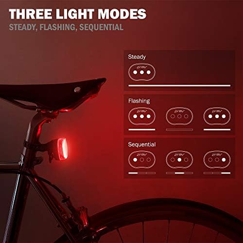 אורות אופניים, סופר בהירים עם 5 פנס אופניים לד ו-3 אחורי לד, אורות אופניים לרכיבה לילית עם שחרור מהיר, סט אור אופניים