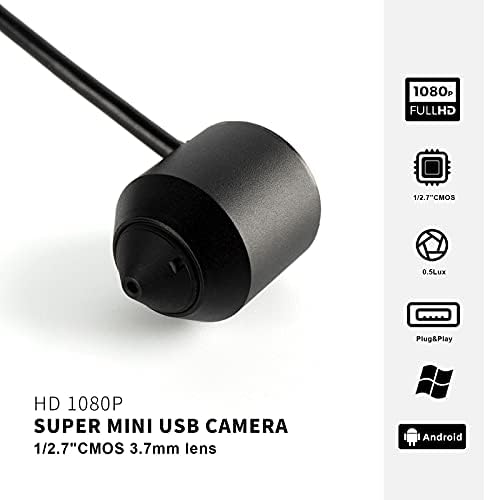 1080 מחשב מצלמה עם 3.6 ממ עדשת עין דג מיני מק / מחשב / שולחן עבודה / מחשב נייד אינטרנט מצלמה-2 מ ' כבל