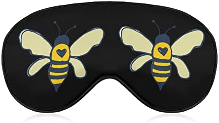דבורים מצחיקות מסיכת עיניים שינה מצחיקה כיסוי עיניים מכוסות עיניים עם רצועה מתכווננת צללית לנשים גברים