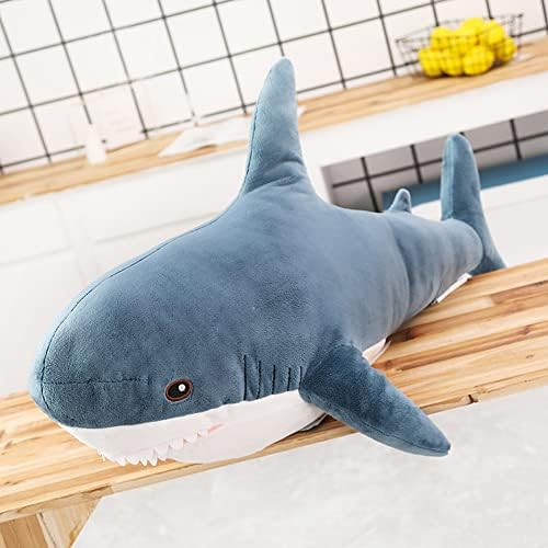 נטורמן 31.5 אינץ 'חיה ענקית ענקית חיה ממולאת, צעצועי כריש רך רך כריות קטיפה, כריש ממולא שמנמן מתנות מצחיקות לנשים,