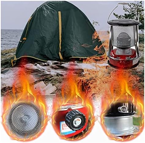 ג ' בן 2600 וואט 4.6 ליטר / 6 ליטר תנור חימום תנור חימום אוהל, מחממי חירום, כוח אש מתכוונן לטיולי דיג קרח 22.9.26