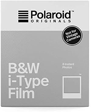 מקורי פולארויד סרט מיידי שחור ולבן, סרט שחור-לבן למצלמות מסוג אני חבילה של 5 חבילות עם מטלית ניקוי לומינטרייל